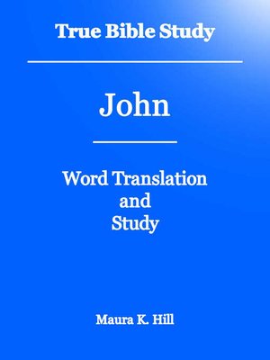cover image of True Bible Study--John